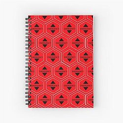 Red Evangelion Logo Spiral Notebook