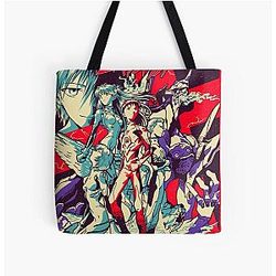 Evangelion Death Rebirth All Over Print Tote Bag