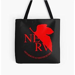 Nerv Logo Neon Genesis Evangelion All Over Print Tote Bag
