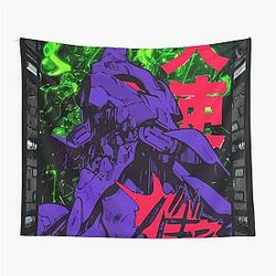 Neon Cyber Genesis Evangelion Tapestry
