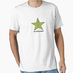 Everclear White Pale Green Star Essential T-Shirt