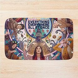 Everything Everywhere All Once Googly Eyes Bath Mat