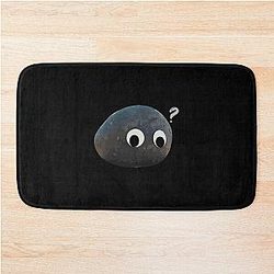 Everything Everywhere All Once Rock Googly Eyes Bath Mat