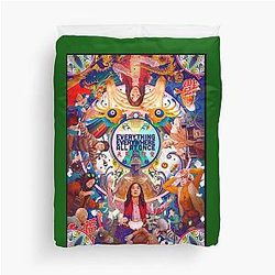 Everything Everywhere All Once Graphic Duvet Cover
