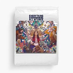 Mens Classic Gift for Birthday Everything Everywhere All Once Duvet Cover