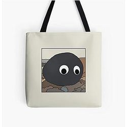 Everything Everywhere All Once Rock Over Print Tote Bag