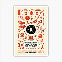 Everything Everywhere All Once movie poster sticker