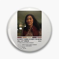 Everything Everywhere All Once Movie Poster Pin