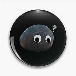 Everything Everywhere All Once Rock Googly Eyes Pin