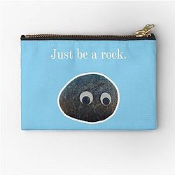 Everything Everywhere All Once - Just Be A Rock Zipper Pouch