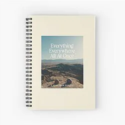 Everything Everywhere All Once Movie Poster Spiral Notebook