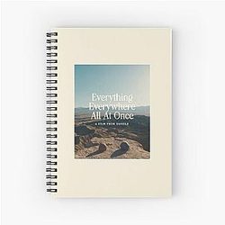 Everything Everywhere All Once Movie Poster Spiral Notebook