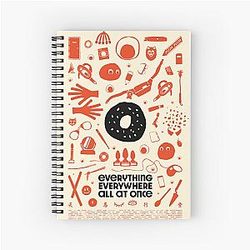 All Icon Everything Everywhere At Once Spiral Notebook