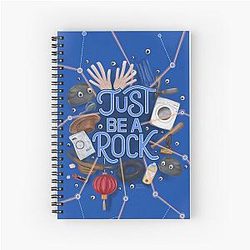 Just Be Everywhere All Once Illustration Movie Art Spiral Notebook