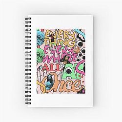 Mens Everything Everywhere All At Once Design Poster Spiral Notebook