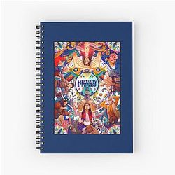 Everything Everywhere All Once Graphic Spiral Notebook