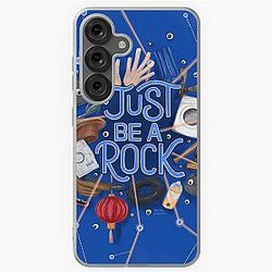 Just Be a Rock Everywhere All Once Illustration Quote Movie Art Laundry Taxes Samsung Galaxy Soft Case