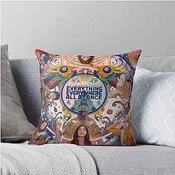 Everything Everywhere All Once Googly Eyes Throw Pillow