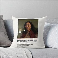 Everything Everywhere All Once Movie Poster Throw Pillow