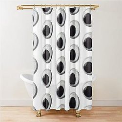 Everything Everywhere All Once Eye Shower Curtain