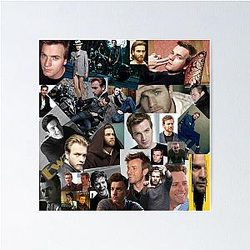 Ewan McGregor Aesthetic Collage Art Poster
