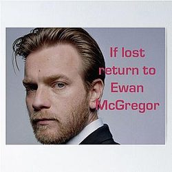 If Lost Return Ewan McGregor Poster