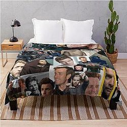 Ewan McGregor Aesthetic Collage Art Throw Blanket