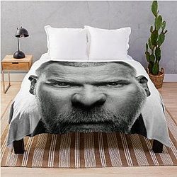 Ewan McGregor Angry Face Throw Blanket