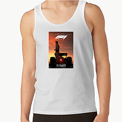 F1 The Movie stars the famous American actor Brad Pitt F1 The Movie Tank Tops