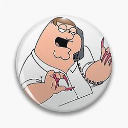 Acrylic Nails Peter Family Guy Pin