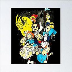 Family Guy Fight Scene Poster