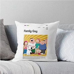 Family Guy Series Poster Throw Pillow