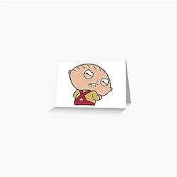 Angry Stewie Family Guy Greeting Card