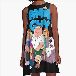 Family Guy Family with A-Line Dress