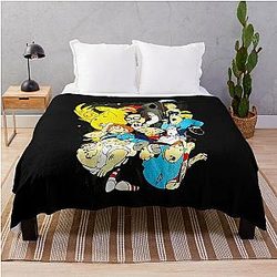 Family Guy Fight Scene Throw Blanket