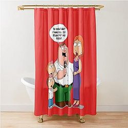 Peter Griffin from Family Guy. I think I'll speak my mind today Shower Curtain