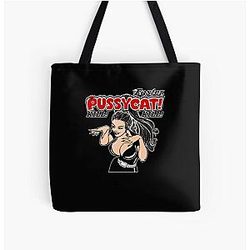 Faster Pussycat Kill Kill - Fashion Graphic T Shirts For Women - Funny Graphic T-Shirts For Boys Mens Vintage Customize T-Shirt All Over Print Tote Bag