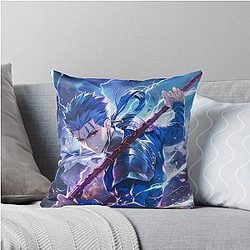 Fate: Stay Night Anime Lightning Battle Lancer Throw Pillow