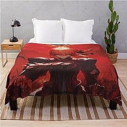 Saber Alter Fate/Stay Night Crimson Visual Warrior Throw Blanket
