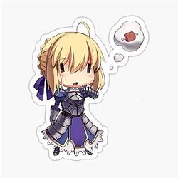 Fate Stay Night Saber Sticker