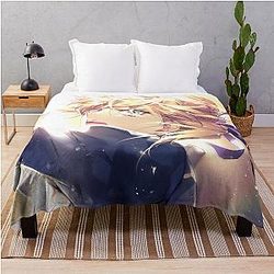 Saber Fate Stay Night Fine Art Anime Blanket