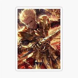 Gilgamesh Fate Stay Night Anime Golden Warrior Sticker