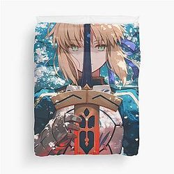 Saber Alter Fate Stay Night Anime Behind Crimson Blade