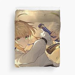 Honkai Star Rail Fate Stay Night Saber Duvet Cover