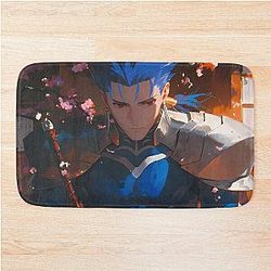 Fate Stay Night Anime Cherry Blossom Spear Bath Mat