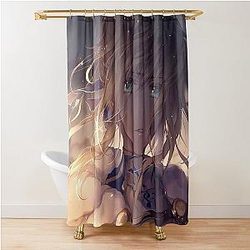 Saber Fate Stay Night Design for Fan Shower Curtain