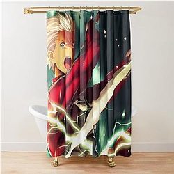 Archer Fate Stay Night Anime Crimson Thunder Shower Curtain
