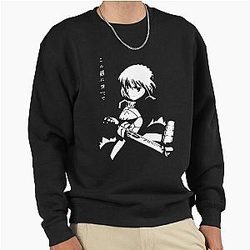 Saber Fate Stay Night Anime Fan Art Pullover Sweatshirt