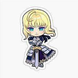 Chibi Saber Fate Stay Night Sticker