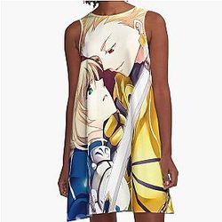 Saber Fate Stay Night A-Line Dress